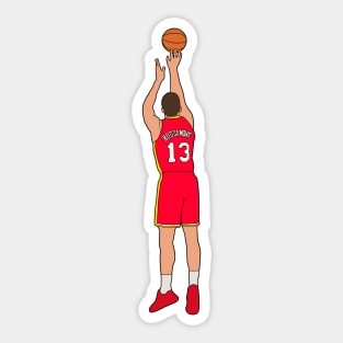 Bogdan Bogdanovic Jumpshot Minimal Sticker